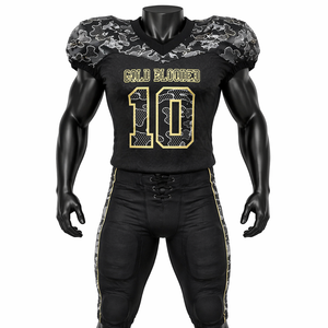 Custom American Football Uniform Set Camo Jersey and Pants Men's Team Kit Breathable <b>Compression</b> Sportswear OEM ODM - Product Image 1