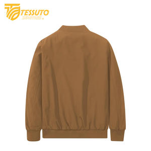 Blouson aviateur zippé léger et extensible de coupe décontractée pour homme - Product Image 3