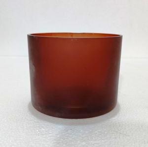 Frosted Glass <b>Votive</b> <b>Candle</b> Matte Glass Vessel <b>Candle</b> Oceans Gaze Classic Style Indoor Christmas Decorative Flameless Handmade - Product Image 1