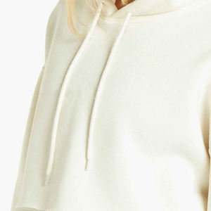 Custom <b>Fleece</b> Blank Oversized Hoodies <b>Women</b> Crop <b>Top</b> Hoodies Long Sleeve Plain Cotton <b>Women</b> Crop Sublimated Unisex Polyester - Product Image 4