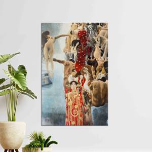 Impression sur toile élégante Hygieia Gustav Klimt Art Nouveau - Décoration murale moderne, toile emballée - Product Image 1