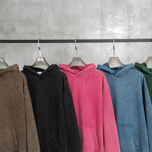 Sweats à capuche en coton uni de haute qualité unisexe surdimensionné vierge en coton personnalisé pour femmes grande taille pour hommes - Product Image 4