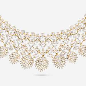 Zircon Necklace 187173 Elegant <b>Wedding</b> <b>Accessory</b> with Dazzling Zircon Stones - Product Image 5