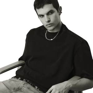 เสื้อยืดครอปทรงหลวมคุณภาพสูง ผ้าฝ้าย 100% สไตล์วินเทจฟอกสี เสื้อยืดผู้ชายขายส่ง - Product Image 6