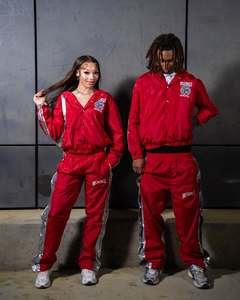 OEM <b>Vintage</b> Mens Sportswear Windbreaker Tracksuit Set Custom Embroidered Nylon Jacket and <b>Track</b> <b>Pants</b> Outerwear Suit - Product Image 1