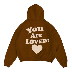 Venta al por mayor personalizado estilo de la calle Puff impreso Sudadera con capucha de peso pesado 100% algodón impreso Sudadera con capucha para los hombres - Product Image 3