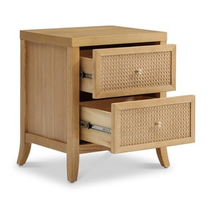 Table de chevet moderne bohème en bois et rotin rangement armoire de chevet en rotin naturel de haute qualité pour chambre à coucher salon maison - Product Image 3