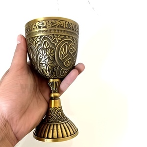 Copas de vino elegantes de latón de lujo modernas elegantes modernas de la vendimia para el uso de la barra - Product Image 2