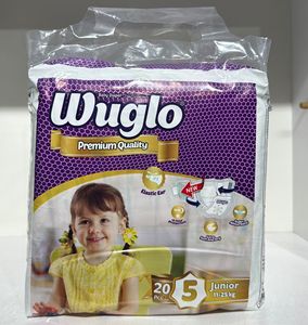 Couches jetables pour bébé Wuglo BABY Jumbo Pack de haute qualité, en coton respirant, taille XXL, avec protection anti-fuites, Evonik SAP Turquie ISO9001 - Product Image 4