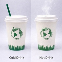 Gobelets jetables personnalisés pour café à emporter, haute densité, revêtement écologique à base d'eau, pour boissons chaudes, simple paroi, 6oz 8oz 10oz 12oz