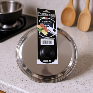 Metalsomma Tapa de Olla de Acero Inoxidable Cromado Pulido de 18 cm con Acabado Cromado 430 - Product Image 3