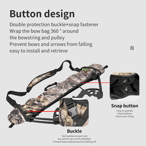 Tir à l'arc fronde cames composé arc sac transportant bandoulière support camouflage composé arc étui arc fronde pour chasse tir - Product Image 5
