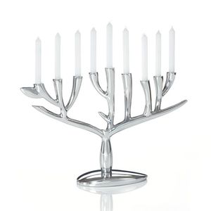 Bougeoir de foudre de conception de finition personnalisée idéal pour la vaisselle articles décoratifs bougeoir de menorah en métal en laiton - Product Image 2