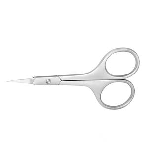 Tijeras para uñas de manicura de acero inoxidable alemán de 9,5 cm de la mejor calidad, tijeras para cutículas de borde recto afilado fino - Product Image 1