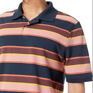 เสื้อโปโลผ้าโพลีเอสเตอร์สีทึบออกแบบโลโก้สำหรับผู้ชายผ้าคอตตอนแห้งเร็วสำหรับใส่ในฤดูร้อน - Product Image 1