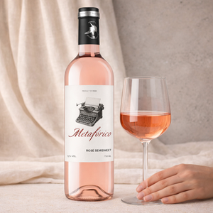 Metaforico - Vino Rosato Semidolce 100% Tempranillo 11% ABV Vino Rosato Spagnolo 750ml - Product Image 3