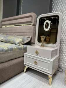 ชุดห้องนอนขนาดคิงไซส์ที่ทันสมัยหรูหราพร้อมที่เก็บของมีเฟอร์นิเจอร์ทันสมัยสำหรับบ้านวิลล่าโรงแรมหรือห้องนั่งเล่น - Product Image 6