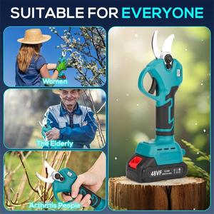 Gunting Pangkas Listrik Portabel untuk Kebun Bertenaga Baterai Lithium Daya Tinggi Gunting Cabang Tinggi Karet Plastik untuk Buah - Product Image 4