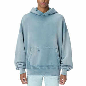 Offre Spéciale Pull sur mesure sérigraphie Sweat à capuche Boxy surdimensionné Vente en gros Sweats à capuche et sweat-shirts pour hommes délavés à l'acide - Product Image 2