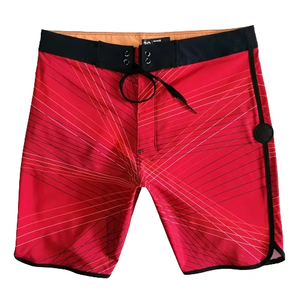 Meilleur prix Short de bain pour homme Logo personnalisé imprimé motif solide maillot de plage élastique fermeture à la taille moyenne plusieurs styles disponibles - Product Image 1