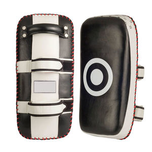 New Arrival Fighting <b>Boxing</b> Kick Shield Made Of Leather With Stripe Customization Contrast Color Highest Quality - Product Image 2