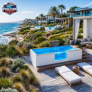 High End Boutique Hotel Feature Above Ground <b>Pool</b> with Acrylic Window Prefabricated Fiberglass Swimming <b>Pool</b> - Product Image 6