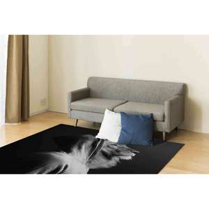 Tapis personnalisé avec tête de lion, tapis imprimé, tapis en velours - Product Image 4