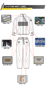 ชุดแจ็คเก็ตกันลมแบบ 2 ชิ้น ขายส่ง แจ็คเก็ตสั้นแบบมีซิป ผ้าไนลอนผสมโพลีเอสเตอร์ สไตล์สตรีทแวร์  แจ็คเก็ตกันลมแบบหนา รับสั่งทำ - Product Image 5