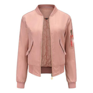 Venta al por mayor de las mujeres de alta calidad chaqueta de bombardero personalizada OEM de buena calidad elegante chaqueta de Bombardero - Product Image 3