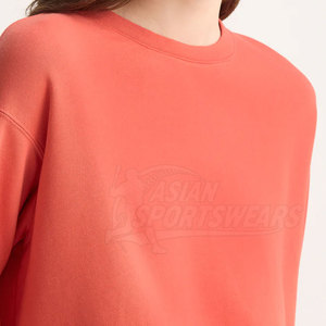 High Performance Breathable Moisture Wicking Winter <b>Women</b> Sweatshirts 100% Cotton Athletic Gym Training Crewneck Pullover - Product Image 5