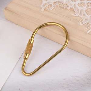 Llavero Ovalado Premium de Metal Dorado con Clip de Resorte para Llaves, Bolsos y Accesorios de Manualidades - Product Image 4