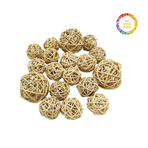 Bon marché Prix boule de rotin Durable fabriqué à la main décoration conception tissée de haute qualité pour fête mariage boutique ornement - Product Image 6