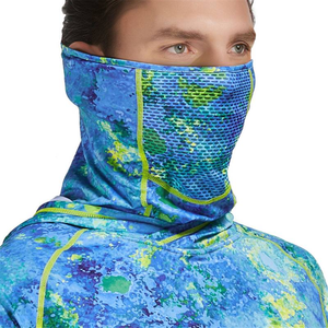Personalizado UPF 50 UV protector solar con capucha camisas de pesca de secado rápido de poliéster de manga larga impresa rendimiento ropa de pesca sublimación - Product Image 4