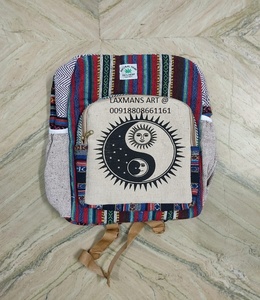 Sacs à dos en coton chanvre Sacs à dos en chanvre designer chanvre coton Sacs à dos en gros - Product Image 1