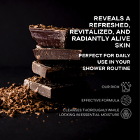 Gel de Ducha Chocolate TTO Clinic 250ml Hidratante Refrescante Nutritivo Jabón Corporal Manteca de Cacao Vitamina E Niacinamida Pantenol
