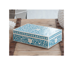 กล่องใส่เครื่องประดับมุกแบบสั่งทำพิเศษ ดีไซน์ใบไม้สี่เหลี่ยม กล่องเก็บเครื่องประดับมุก ของขวัญ - Product Image 1