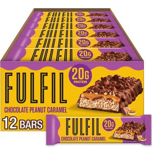 FULFIL Protein <b>Bars</b>, Chocolate Peanut Caramel Flavored 12 Count - Product Image 4
