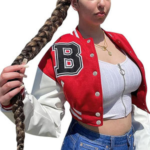 Veste de baseball de haute qualité en chenille brodée par sublimation pour femmes, blouson de baseball personnalisé, veste universitaire Letterman - Product Image 1