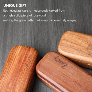 Boîte à lunettes en bois faite à la main Rectangle Design élégant de l'artisanat du Vietnam - Product Image 4