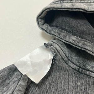 Nouveau style tendance, sweat à capuche uni délavé, lourd, personnalisé, de bonne qualité, prix, coton mélangé - Product Image 6