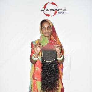 Extensions de cheveux humains en gros, 6*6 HD Closure, couleur naturelle indienne, cuticules alignées, traitées chimiquement, vague profonde - Product Image 1