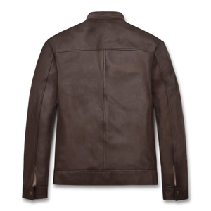 แจ็กเก็ตหนังสำหรับผู้ชายสไตล์ไบเกอร์ออกแบบได้ตามต้องการ - Product Image 2