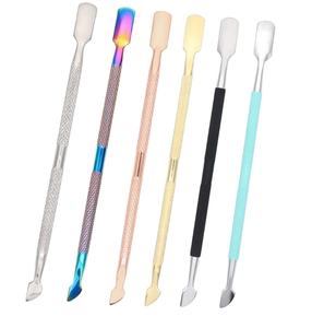 Outils de pédicure professionnels de haute qualité pour salon de manucure, pousse-cuticules à lame tranchante en acier inoxydable - Product Image 4