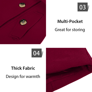 Nuevo Abrigo de Lana para Mujer, Elegante y Cálido, con Forro de Poliéster, de Alta Calidad, con Cinturón Extraíble - Product Image 6