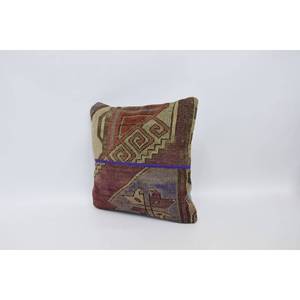 หมอนลายถักสไตล์โบฮีเมียนหลากสี16x16นิ้วหมอนอิงขนสัตว์หรูหราทอลายวินเทจสำหรับตกแต่งคริสต์มาส - Product Image 4