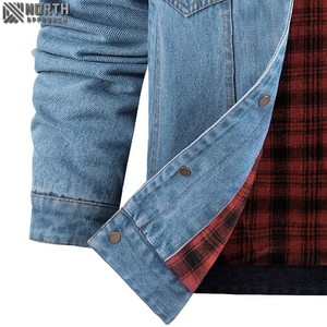 Veste en jean noire brodée pour hommes personnalisée Vestes en jean mode hiver lâche de haute qualité Nouveau design avant avec logo personnalisé - Product Image 4