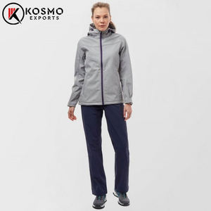 Femmes nouvelle mode imperméable hiver Softshell à capuche coupe-vent veste doublure en Nylon pour la randonnée en gros - Product Image 3