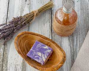 Porte-savon en bois durable de luxe pour salle de bain et évier de cuisine, support à savon écologique avec plateau d'égouttement - Product Image 1