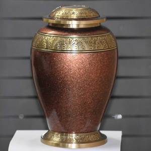 ที่ใส่เถ้ากระดูกทองเหลืองสีแดงสำหรับใส่เถ้ากระดูกสำหรับสัตว์เลี้ยงที่ระลึกงานประดิษฐ์ทำจากงานตามสั่งสไตล์ยุโรป - Product Image 1