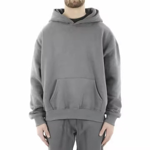 เสื้อฮู้ดผ้าฟลีซผ้าฝ้าย100% น้ำหนักมากสำหรับผู้ชายเสื้อใส่วิ่งโลโก้ออกแบบได้ตามที่ต้องการ - Product Image 6